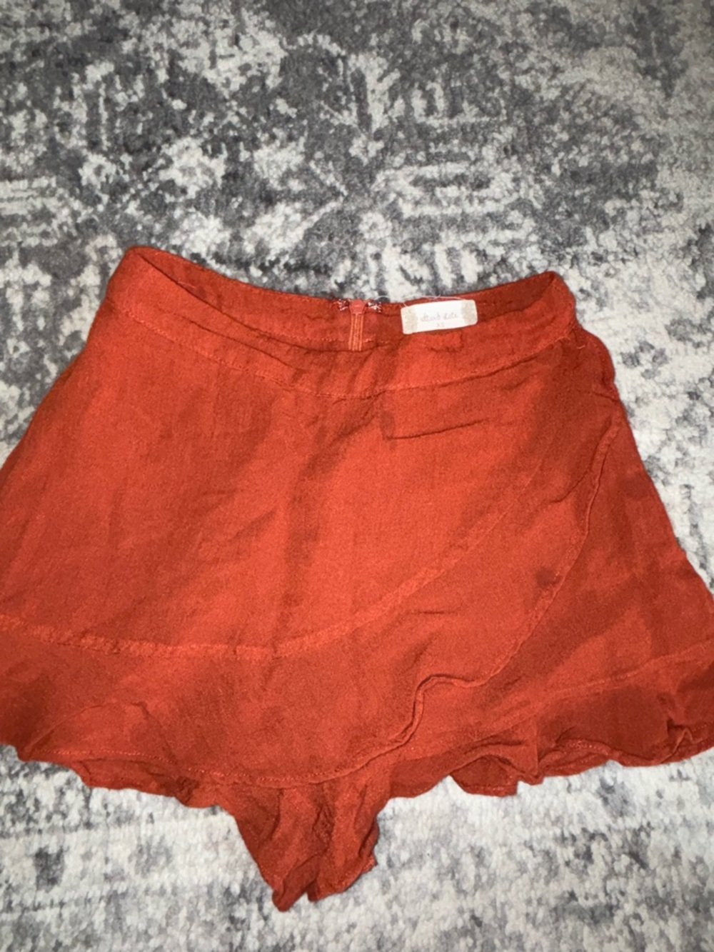 Altar'd State XS Rust Orange Mini Skort